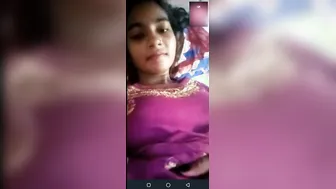 Cute Village Babe Flashing Her Boobs On Video Call For Me