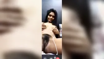 Tamil Babe With Hairy Pussy Fingering Herself Hard At Home