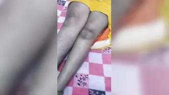 Telugu Aunty Spreading Legs Wide Showing Off Her Tiny Pink Hole