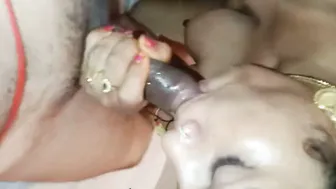Newly Married Mallu Wife Giving Sloppy Blowjob To Her Husband