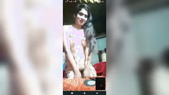 Cute Village GF Stripping Naked For BF On Call