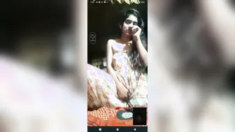 Cute Village GF Stripping Naked For BF On Call