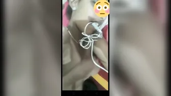 Tiny Tits Babe Fingering Pussy Hard During Naughty Video