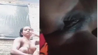 Village Bhabhi Teasing With Dark Pussy Before Riding Cock