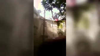 Village Girl Bathing Topless Caught On Camera Going Viral