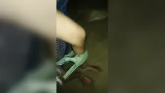 Village Bhabhi Lifting Saree Revealing Her Dripping Wet Pussy