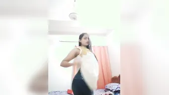 Horny Babe Teasing And Showing Off Her Perfect Round Boobs