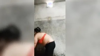 Naked Married Boudi Teasing In The Bathroom Feeling Naughty