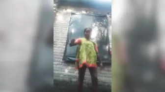 Village Girl Bathing Naked By The Pond Secretly Filmed Today