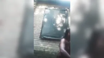 Village Girl Bathing Naked By The Pond Secretly Filmed Today