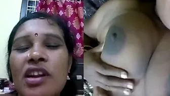 Dehati Wife Teasing Her Secret Lover With Her Boobs On Cam