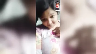 Village GF Rubbing Her Soaking Wet Pussy On Her Bed