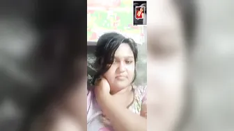 Village GF Rubbing Her Soaking Wet Pussy On Her Bed