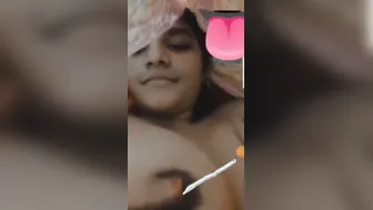 Desi GF With Massive Tits Teasing On Private Footage