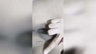 Wet Bengali Babe Rubbing Her Hairy Pussy Moaning In Her Room