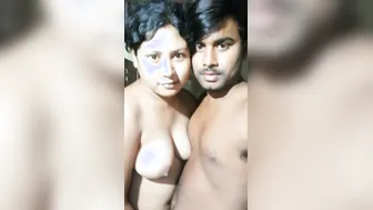 Newly Married Bengali Couple Having Their First Passionate Night