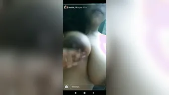 Bengali Girl With Big Natural Tits Teasing Topless On Cam
