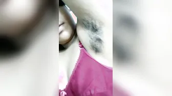 Bengali Babe Showing Off Hairy Pits And Bouncing Natural Breasts
