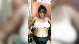 Village Wife Biting Lip Naked Teasing Husband Before Rough Fuck