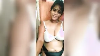 Village Wife Biting Lip Naked Teasing Husband Before Rough Fuck