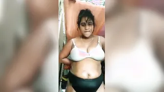 Village Wife Biting Lip Naked Teasing Husband Before Rough Fuck