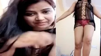 Married Bhabhi Teasing In See Through Saree Walking Around House