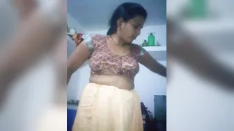 Village Bhabhi Doing Sexy Striptease For Husband At Home