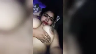 Busty Indian Wife Spreading Her Tight Pussy For Husband