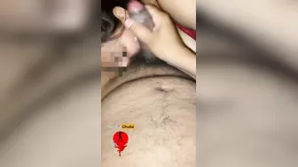 Busty Bhabhi Sucking Cock While Getting Her Tits Squeezed Hard