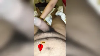 Busty Bhabhi Sucking Cock While Getting Her Tits Squeezed Hard