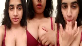 Horny Indian GF Tasting Her Own Pussy Juice Fingering