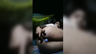 Unsatisfied Village Wife Fingering Wet Pussy On Selfie Video