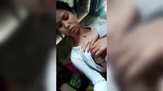 Young GF Riding Her BFs Hard Cock At Home