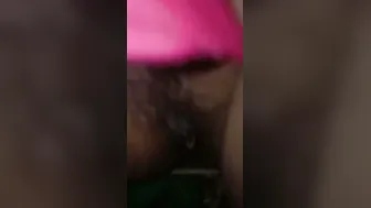 BF Filming His GF Pussy Outdoors In The Dark Night