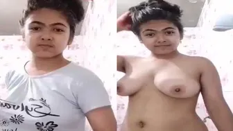 Pretty Bengali Gf Stripping Naked Teasing Me On Live Cam