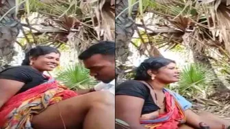 Desi Lovers Getting It On Outside Under The Shade Of Big Tree