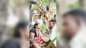 Desi Lovers Getting It On Outside Under The Shade Of Big Tree