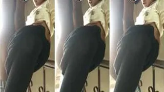 Fingering My Horny Gf Dripping Wet On The Apartment Staircase