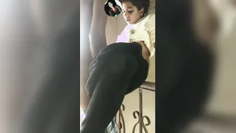 Fingering My Horny Gf Dripping Wet On The Apartment Staircase