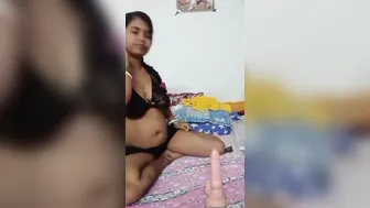 Bengali Wife Squeezing Milk From Her Heavy Boobs Live For Me