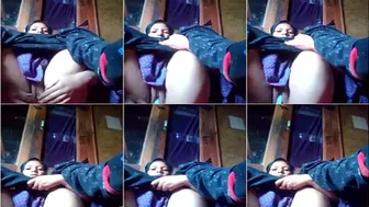 Cute Babe Pleasuring Herself Alone With Toy In Bedroom Today