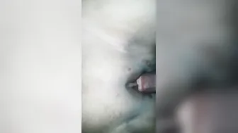 Pumping Her Freshly Shaved Pussy Hard In Our Bedroom Together
