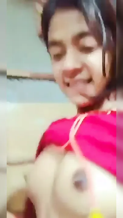 Village GF Getting Her Small Tits Sucked By BF