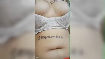 Bengali GF Flashing Her Tits For The Camera At Home Alone