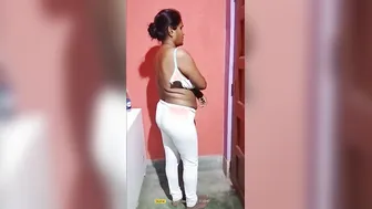 Married Woman Stripping Nude And Showing Everything To Him