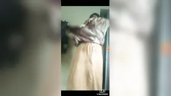 Sexy Wife Stripping Out Of Nighty Exposing Everything Raw Now