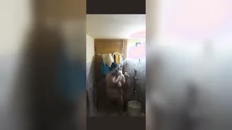 Curvy Aunty Secretly Recorded Bathing Nude In The Bathroom