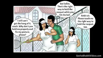 Married Woman Playing Naughty Games With Her Tennis Partner