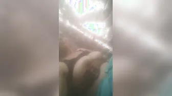 Busty Neighbor Stripping Topless Teasing With Her Big Boobs