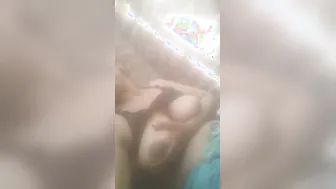 Busty Neighbor Stripping Topless Teasing With Her Big Boobs